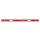 BIG-RED180  Alu-Wasserwaage mit 890gr./lfm (+/-10%),  Dimension 59 x 26mm, Toleranz 0,3mm in Standartposition,  2 x gummi-gepolsterte Griffe