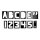 64mm  - 2-1/2" Horizontal Character Template Set