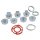 11 tlg. Metall-Hülsenführungs-Set für Oberfräse (imperial)