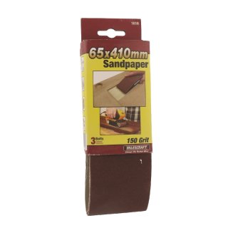 65 x 410mm SandingBelts (120 grit)