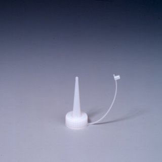 Leimspitze A, passend zu Leimflasche Express Spitze Schraubdüse mit Verschlußkappe am Halteband. Länge ca. 7 cm.