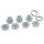 9 tlg Metall-Führungshülsen-Set,Turnlock-System für die Oberfräse