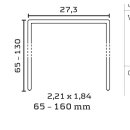 246/120mm lang RF-A2 HZ Breitrückenklammern-...