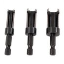 3 pc. Plug Cutter Set, 1/4" hex. Shank (1/2",...