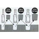 3 pc. Plug Cutter Set, 1/4" hex. Shank (1/2",...